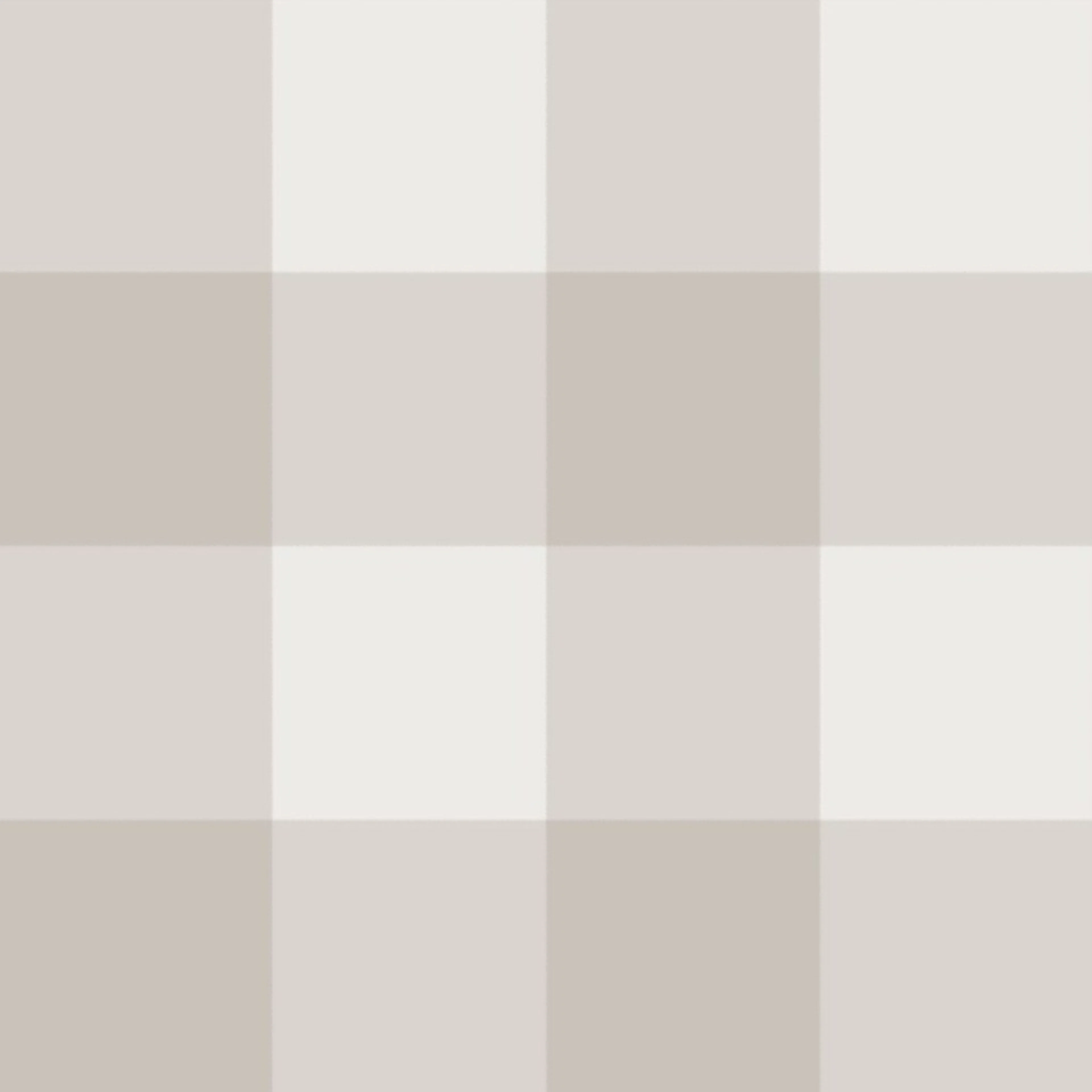 3" Gingham: Warm Grey Check, Neutral Large Buffalo Check, Buffalo Plaid Wallpaper by dept_6.