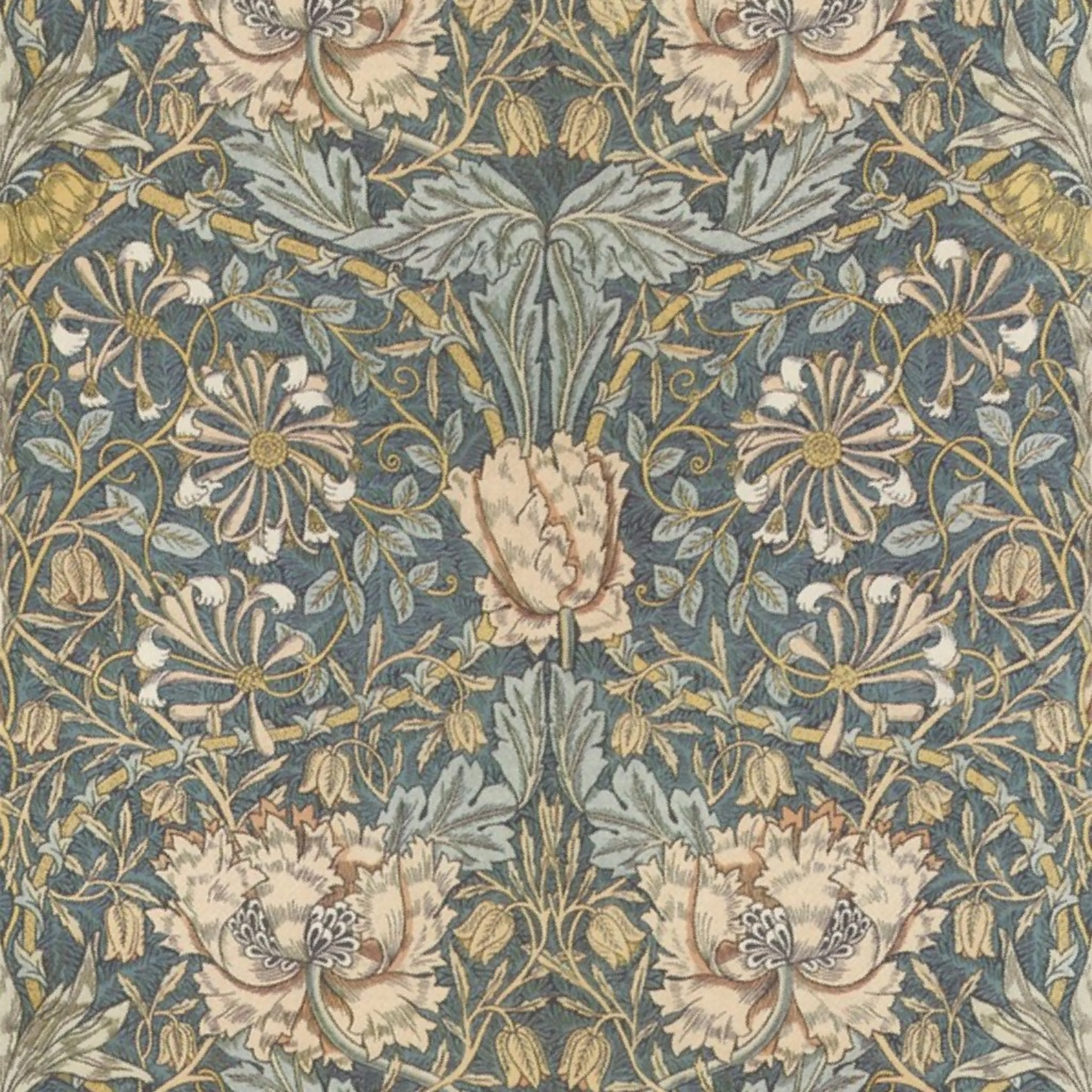 William Morris ~ Honeysuckle ~ Medium Wallpaper by peacoquettedesigns