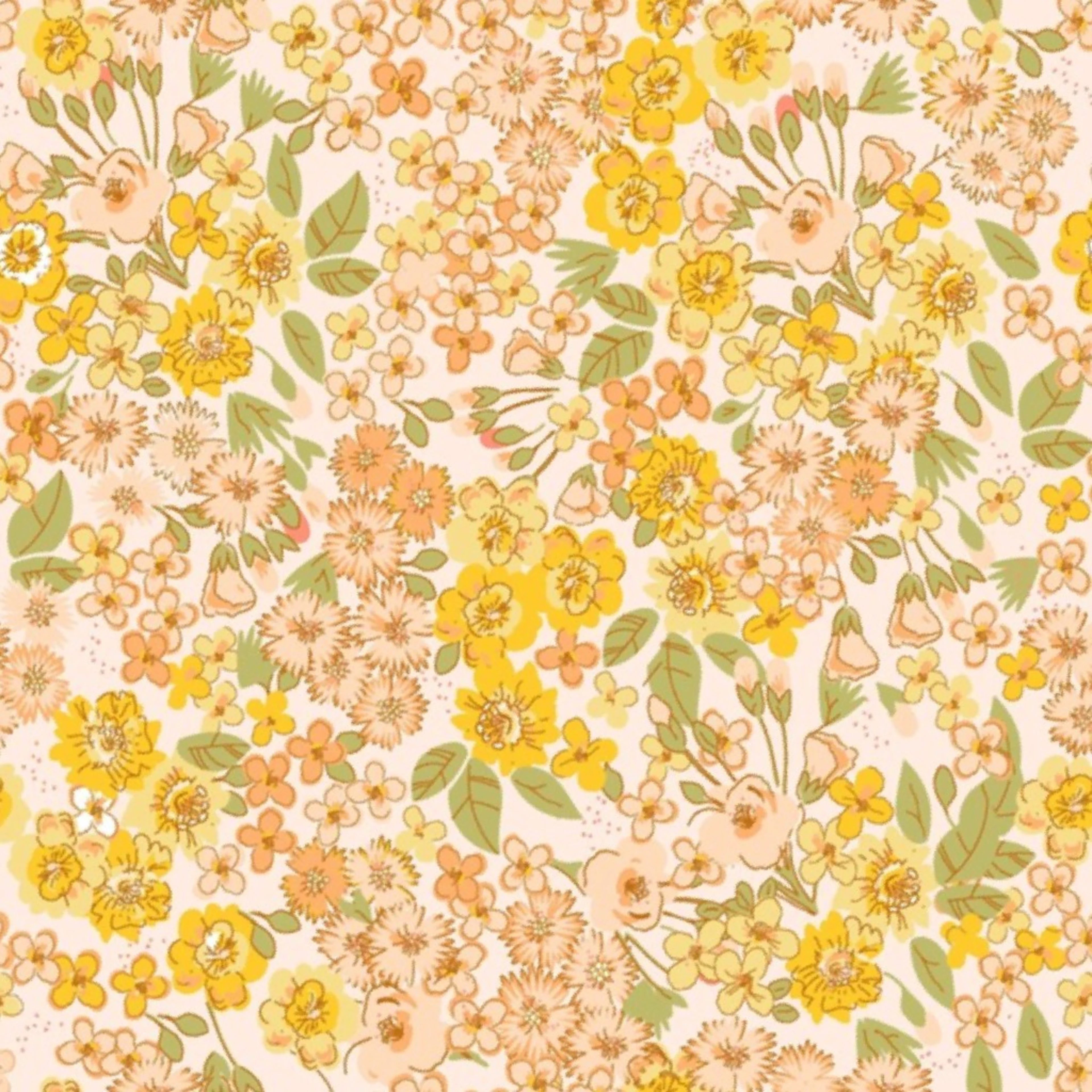 Ditsy floral printed fabric