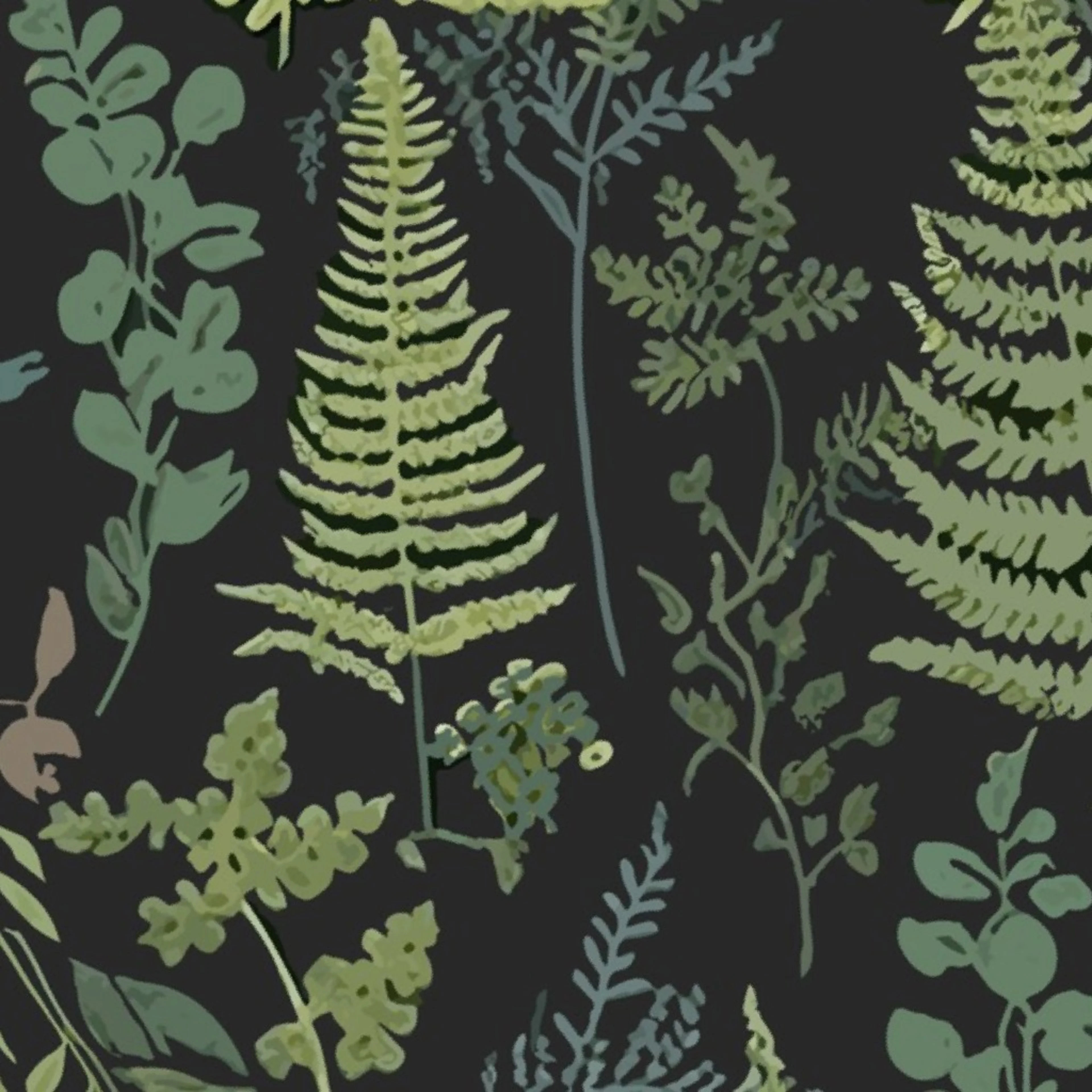 Ferns Botanical Nature Fern Green Leaves Wallpaper by creativsupply.
