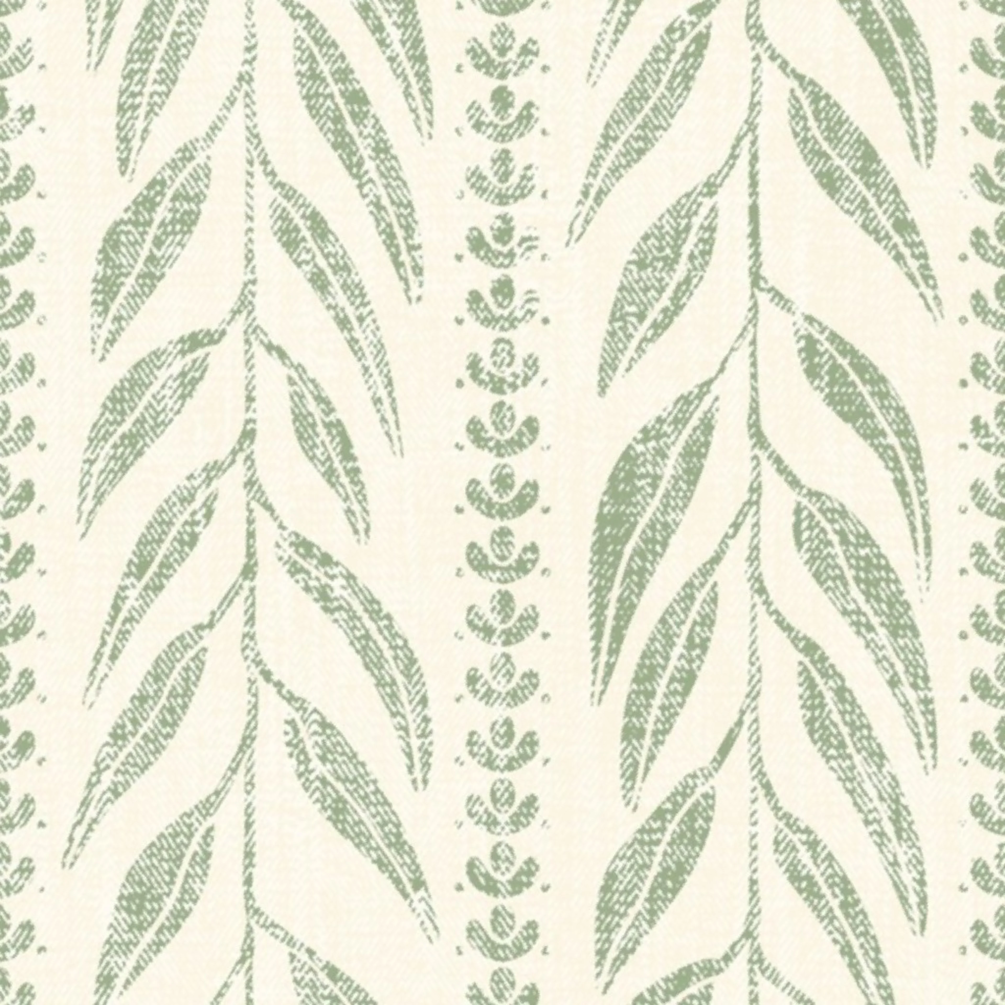 Weeping Willow Large Cream and Fern green by katie_hayes