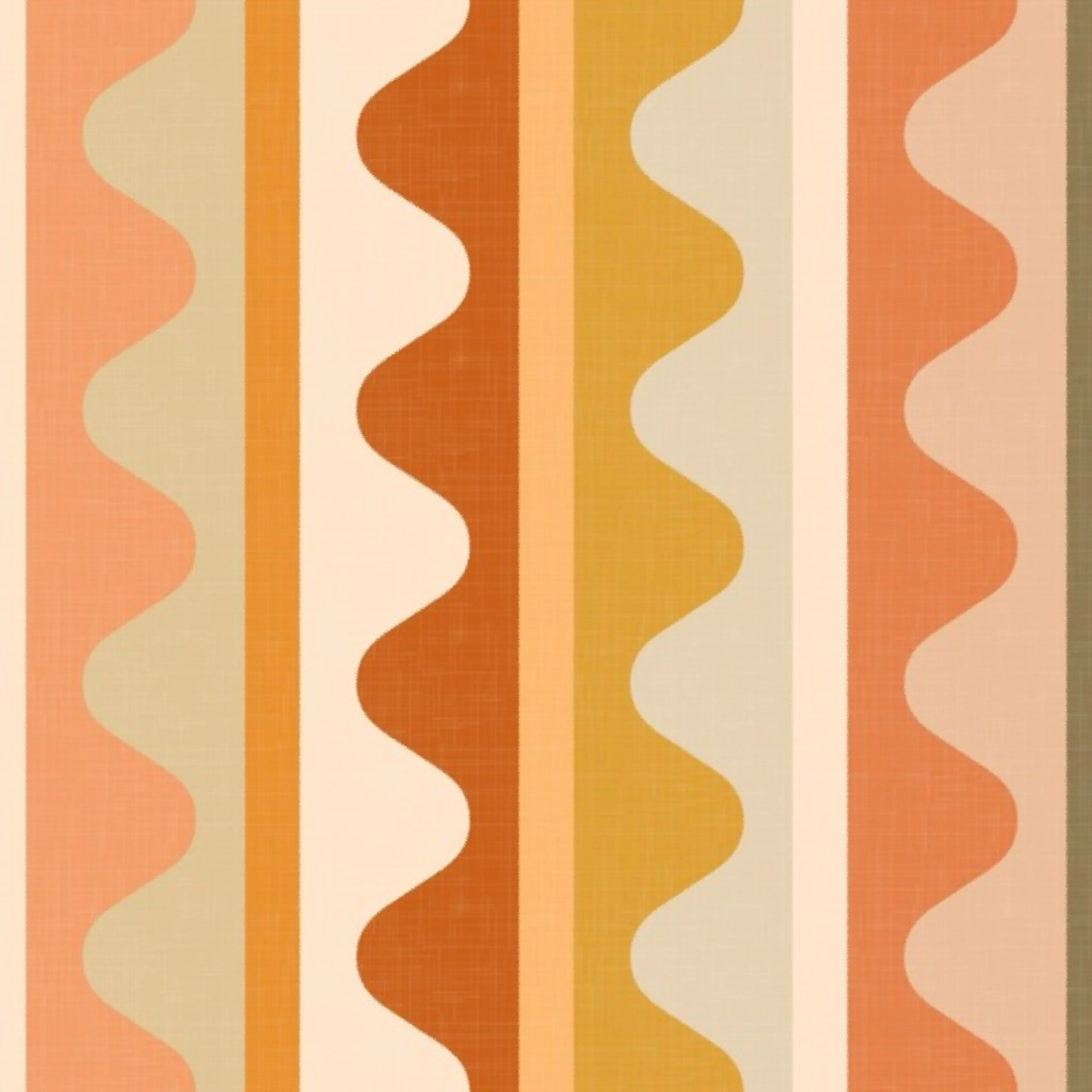 Wallpaper in 70's Geometry Vintage Waves Vintage Desert Large by evamatise