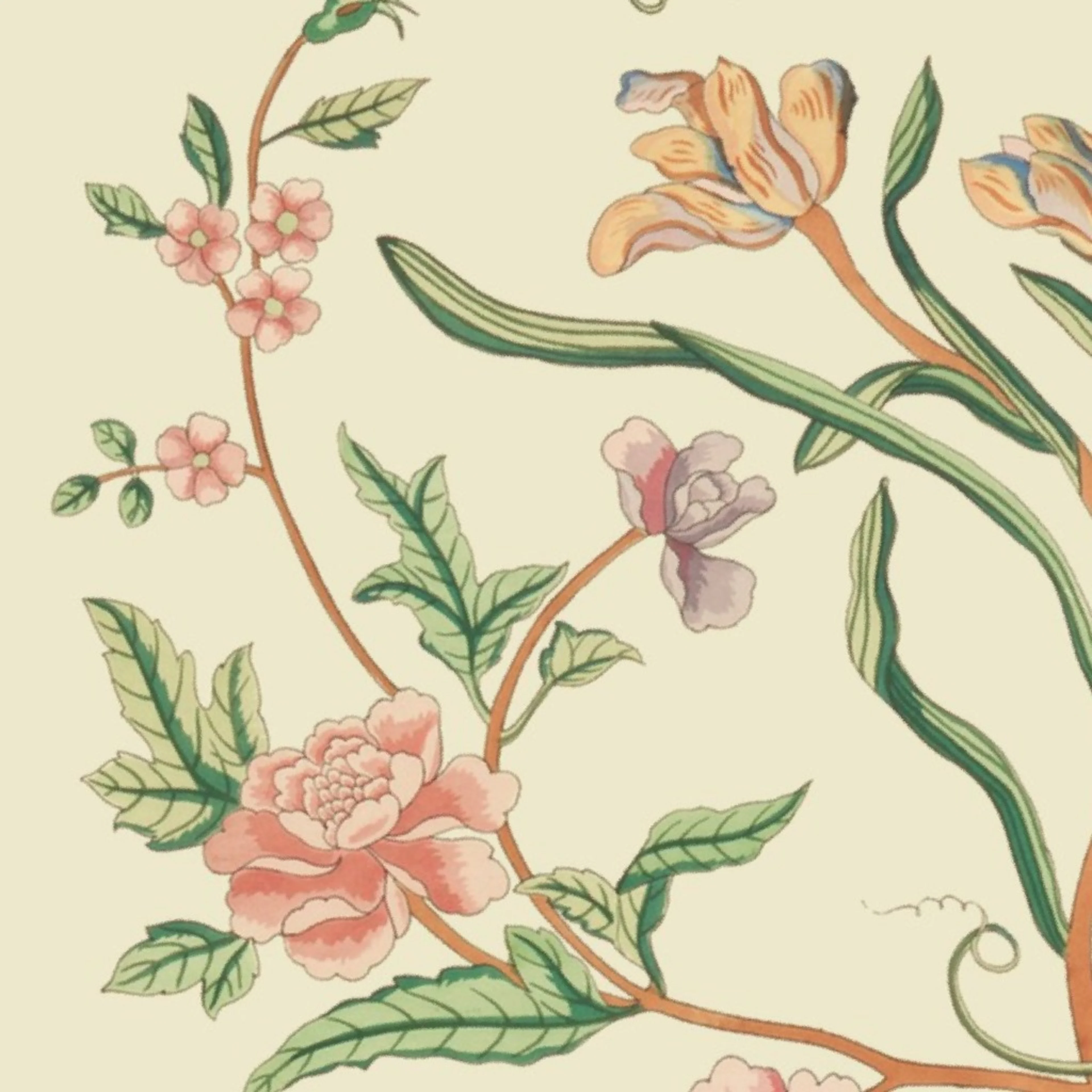 Tree of Life Chintz Reproduction ~ Original Wallpaper by peacoquettedesigns