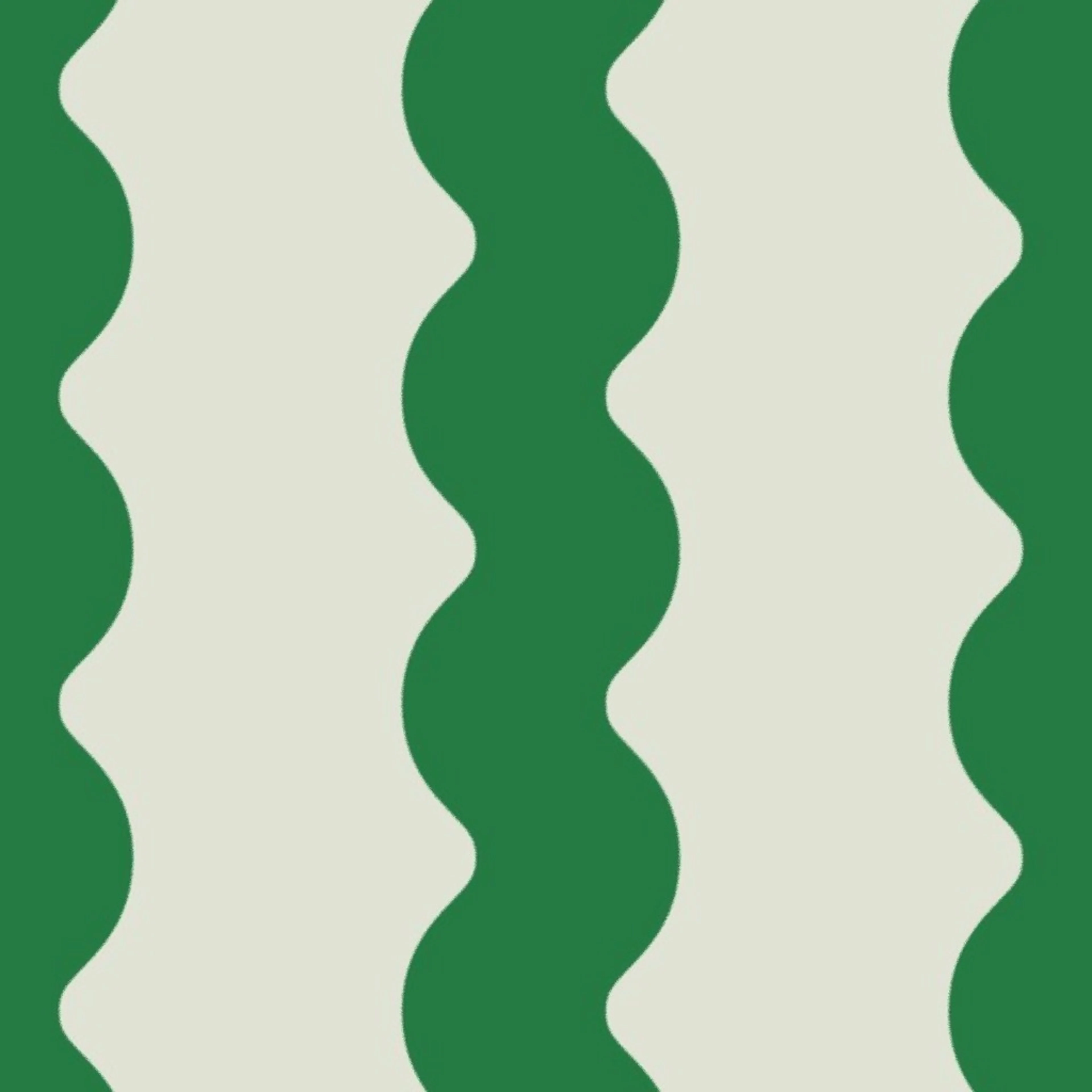Big Squiggle Stripe Modern Abstract Monochrome Sage Kelly Green wallpaper by pemjo_studio
